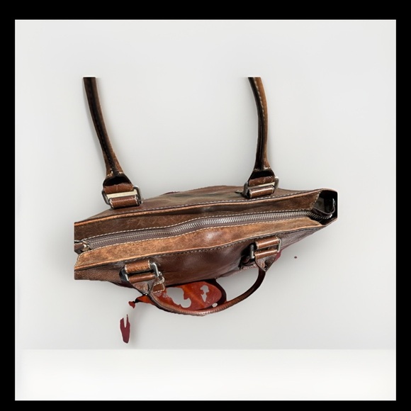 MICHAEL KORS SATCHEL VINTAGE SHOPPER HOBO TOTE PEBBLE LEATHER W COMPARTMENTS - Picture 7 of 9